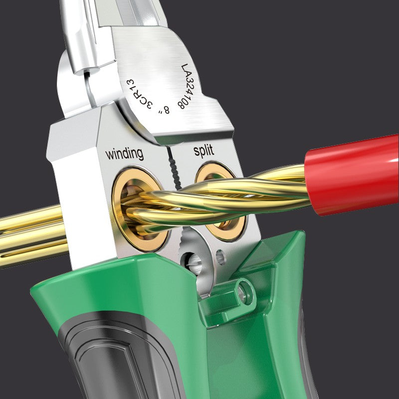 8-in-1-Multifunktions-Drahtabisolierschere mit elektrischem Test