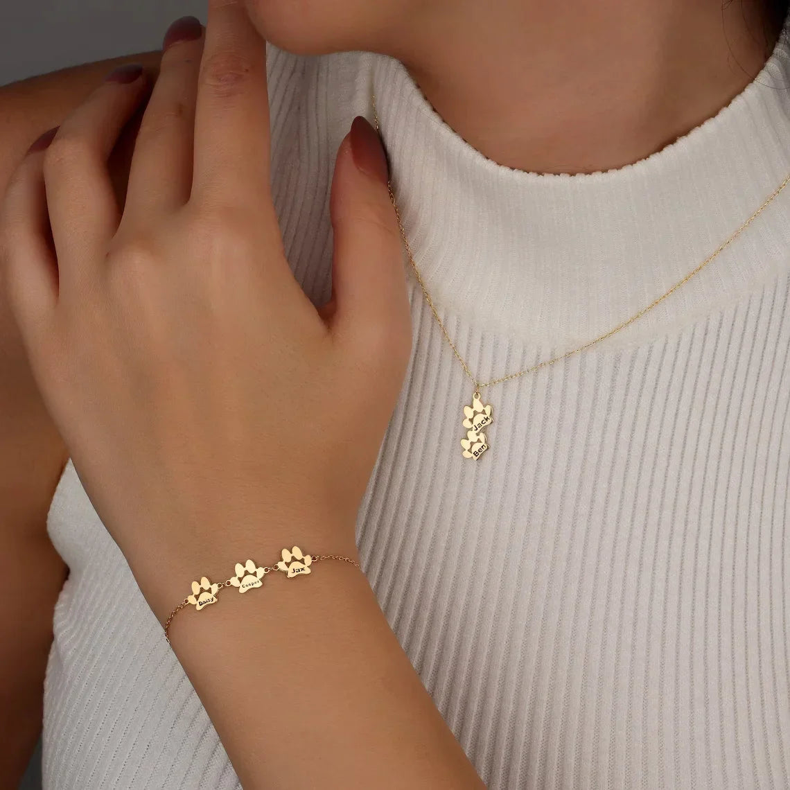 Personalisierter Pfotenabdruck als Symbol der Liebe