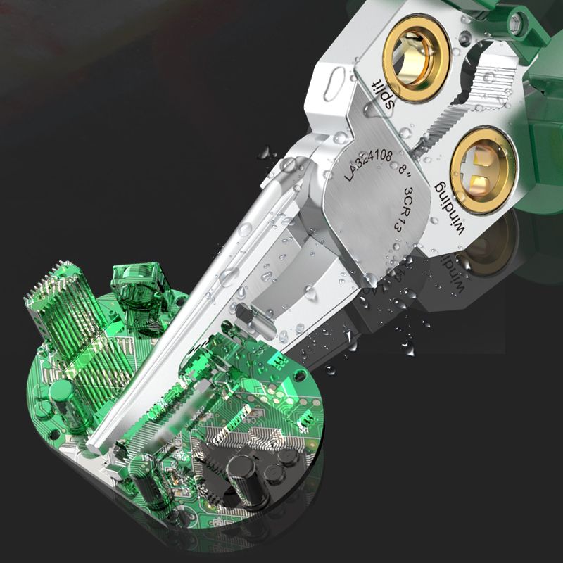 8-in-1-Multifunktions-Drahtabisolierschere mit elektrischem Test