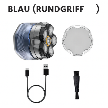 6D Wasserdichtes Kopf-Rasiererset für Männer mit Glatze