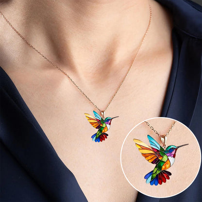 Kolibri Halskette in Multicolor – Für Vogel- und Schmuckliebhaber
