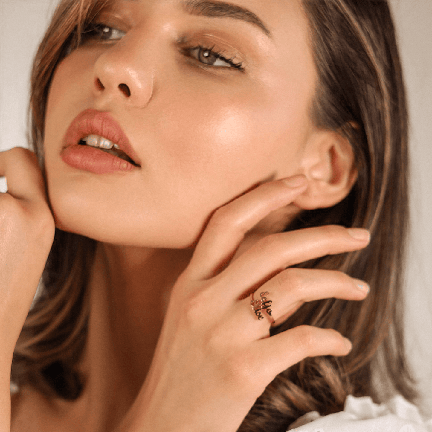 Luxuriöser personalisierter Namensring