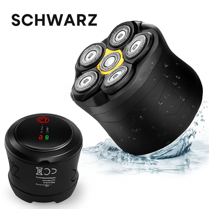 6D Wasserdichtes Kopf-Rasiererset für Männer mit Glatze