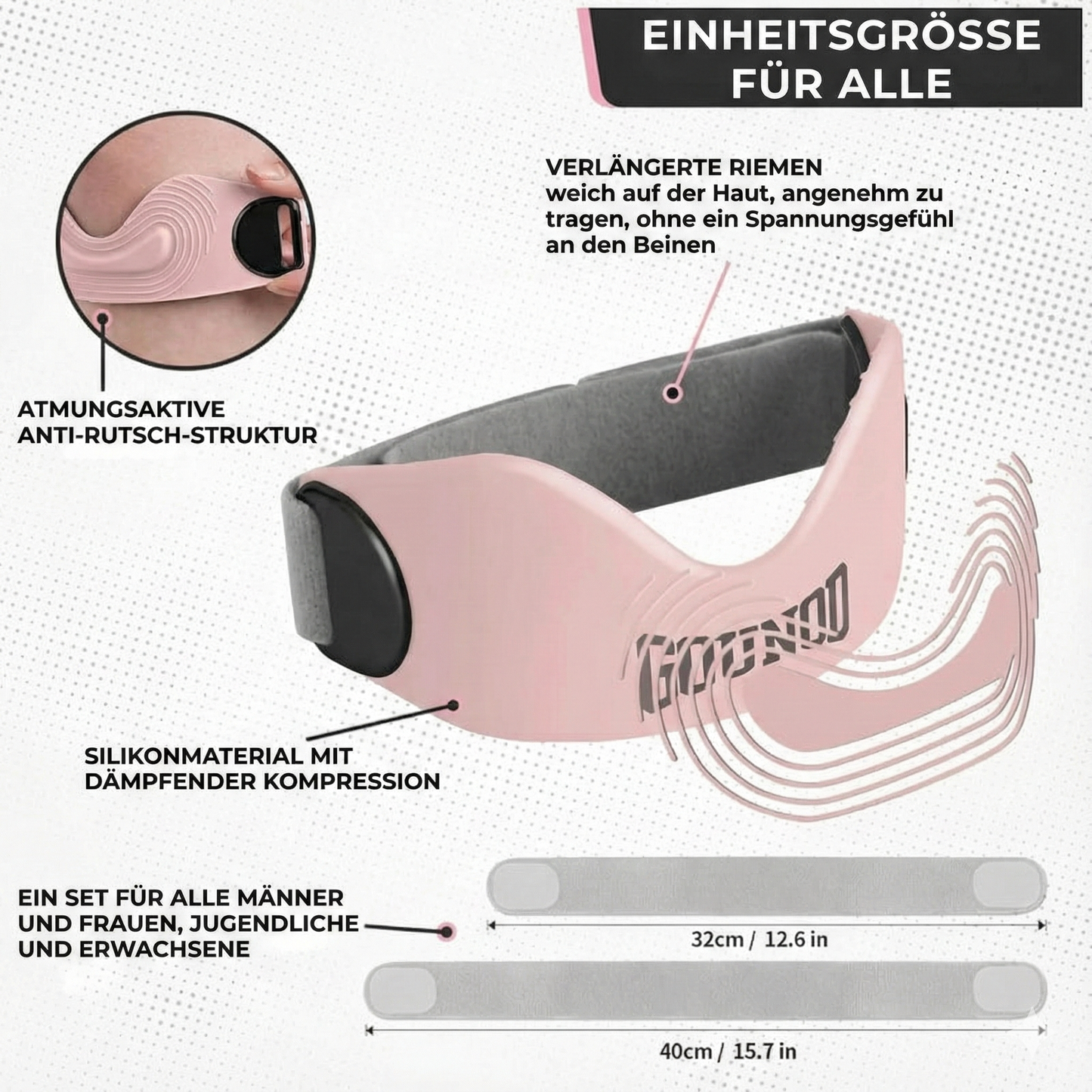 Patella-Stützband gegen Knieschmerzen (2er-Set)