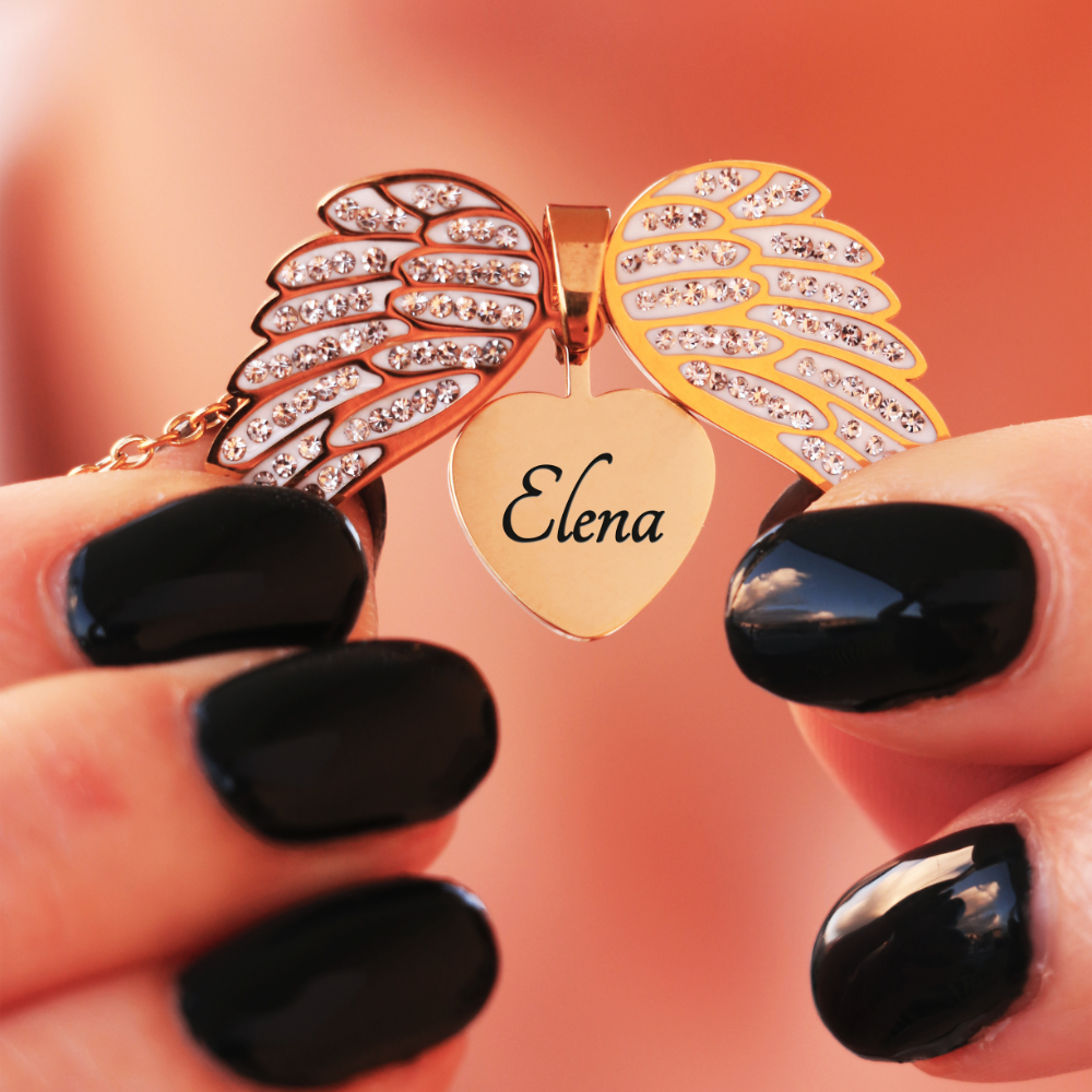 Mein Engelherz – Eingravierte Erinnerung an die Liebe