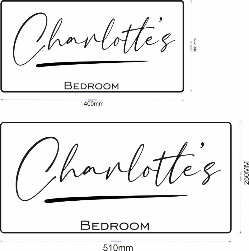 Personalisierter beleuchteter Namensspiegel